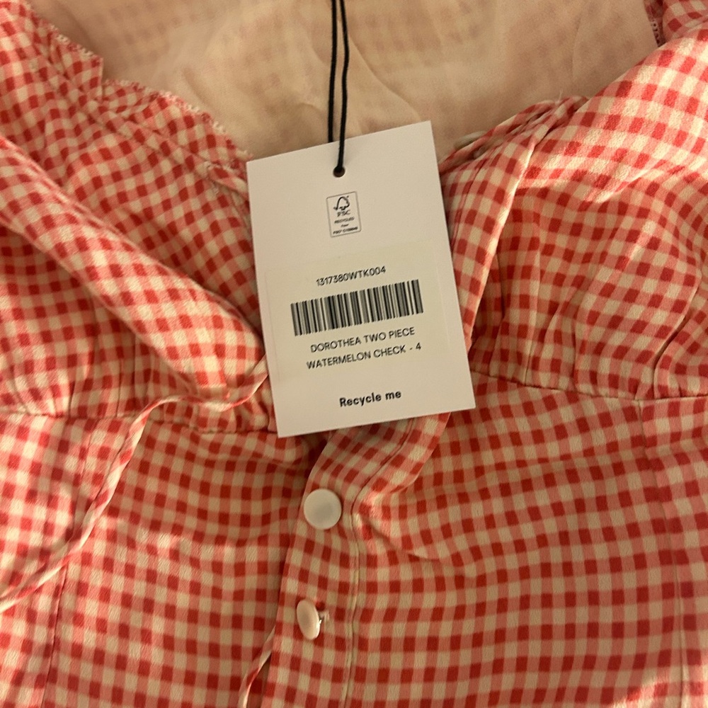 Dorothea Two Piece
Color: Watermelon Check - Picture 3 of 3